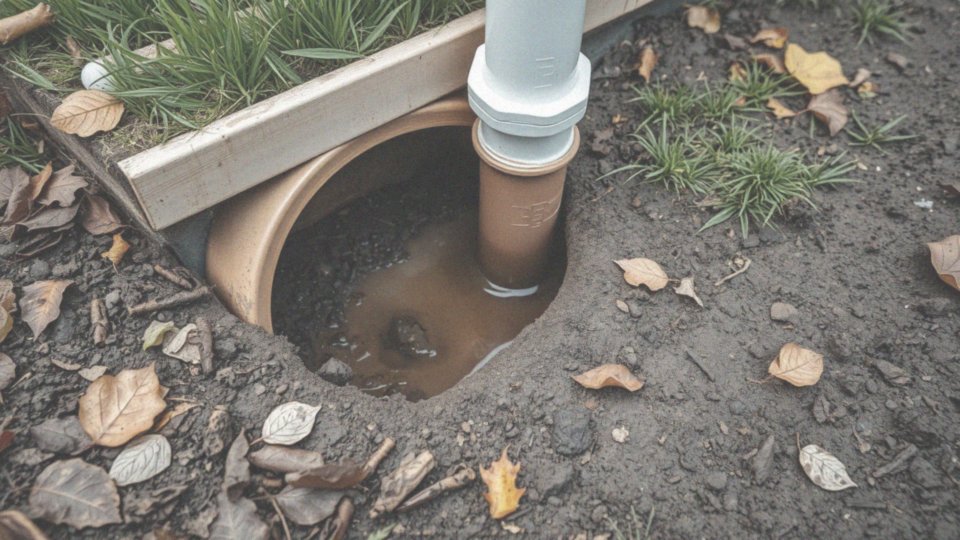 Jak rura drenarska odprowadza wodę opadową z rynny?